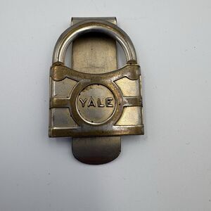 yale vintage money clip lock advertising  hardware store promo